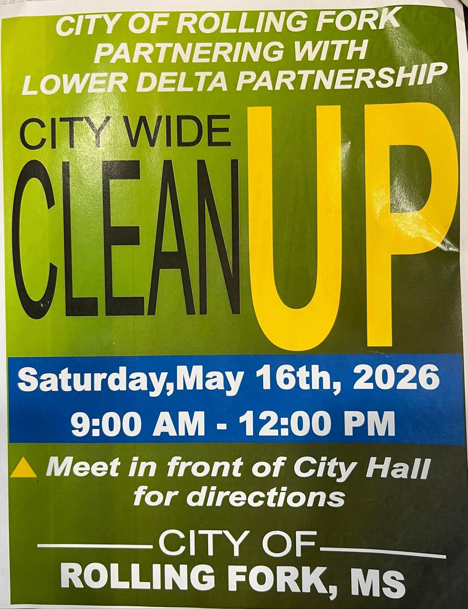 Clean-up flyer